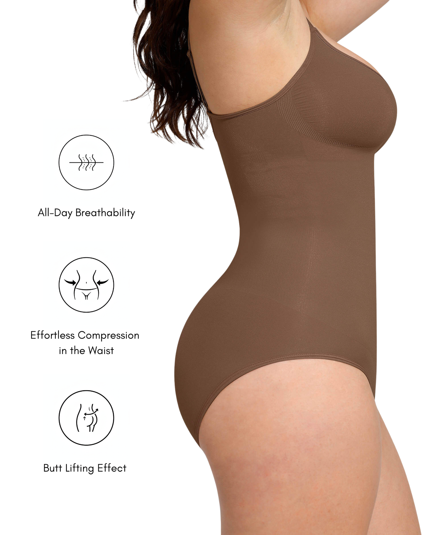 MYSHAPI™ seamless sculpting shapewear bodysuit – view 2