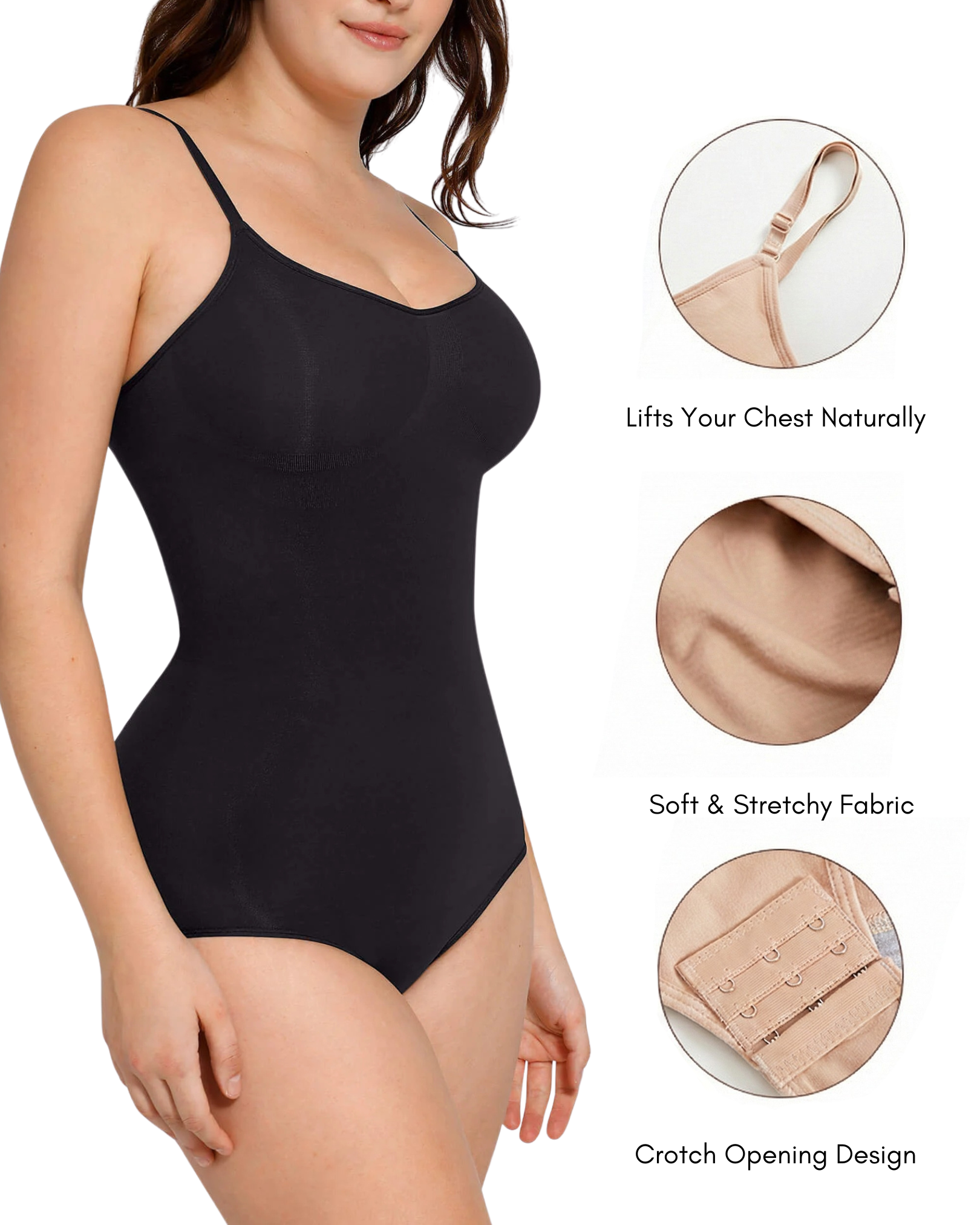 MYSHAPI™ seamless sculpting shapewear bodysuit – view 9