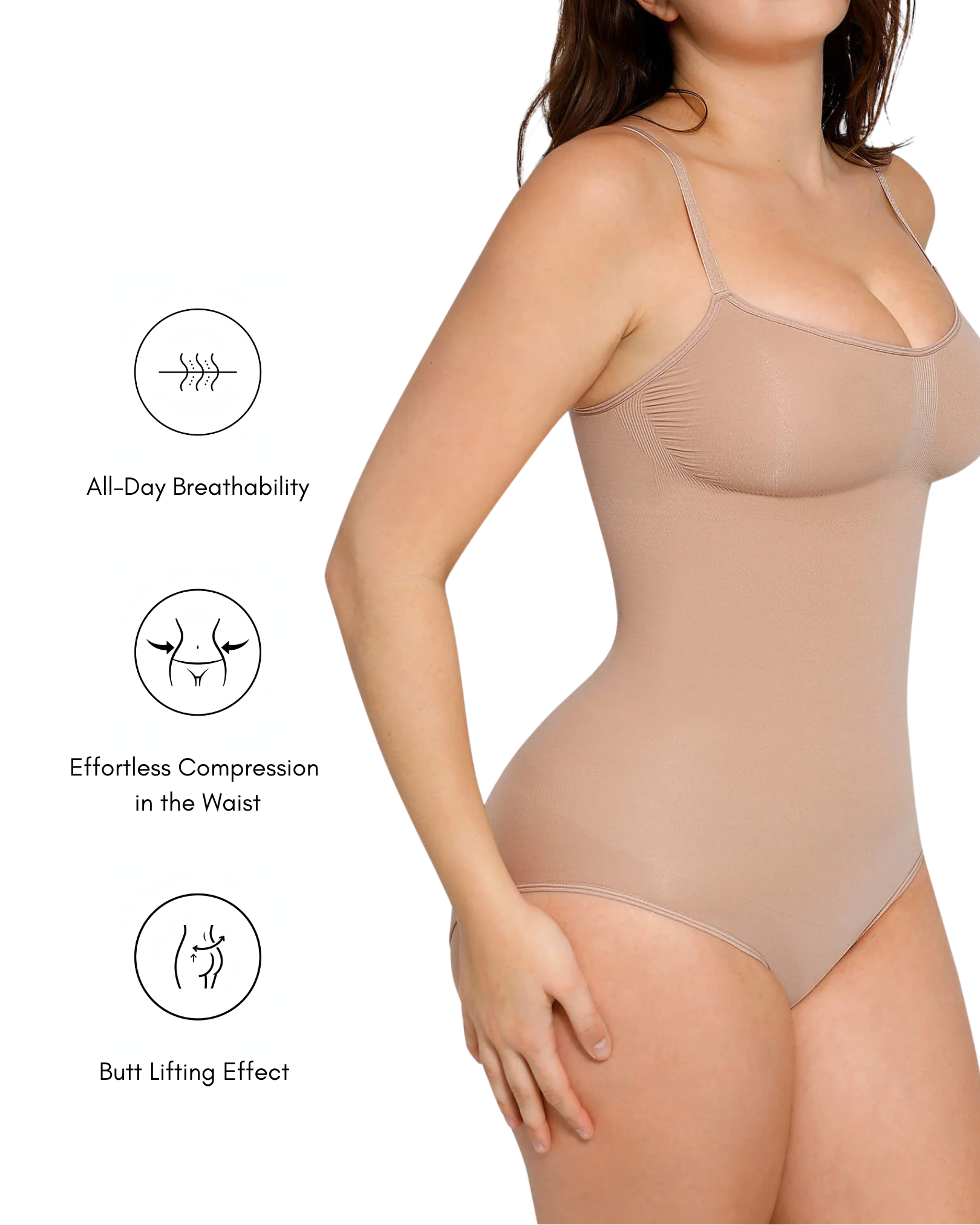 MYSHAPI™ seamless sculpting shapewear bodysuit – view 13