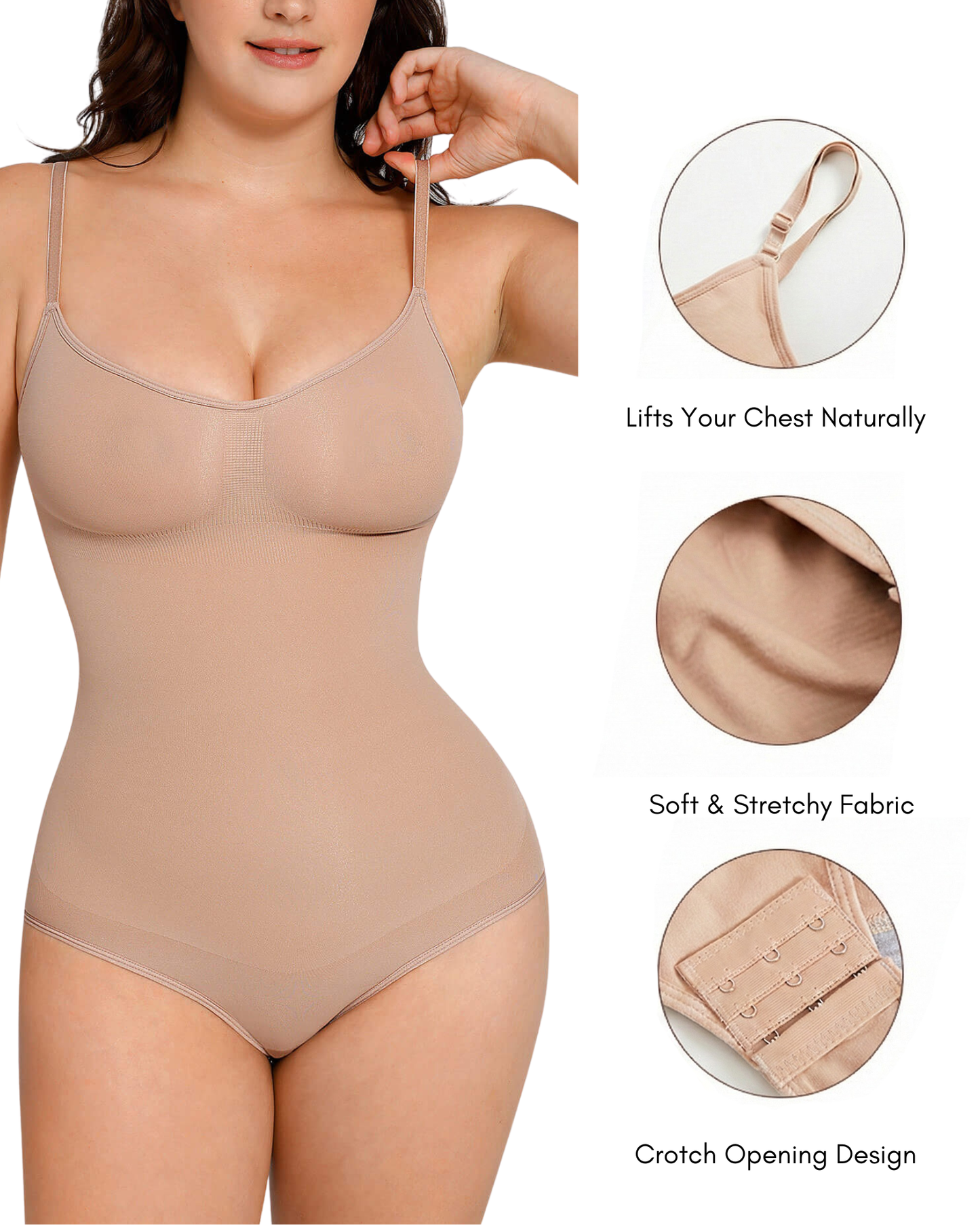 MYSHAPI™ seamless sculpting shapewear bodysuit – view 14