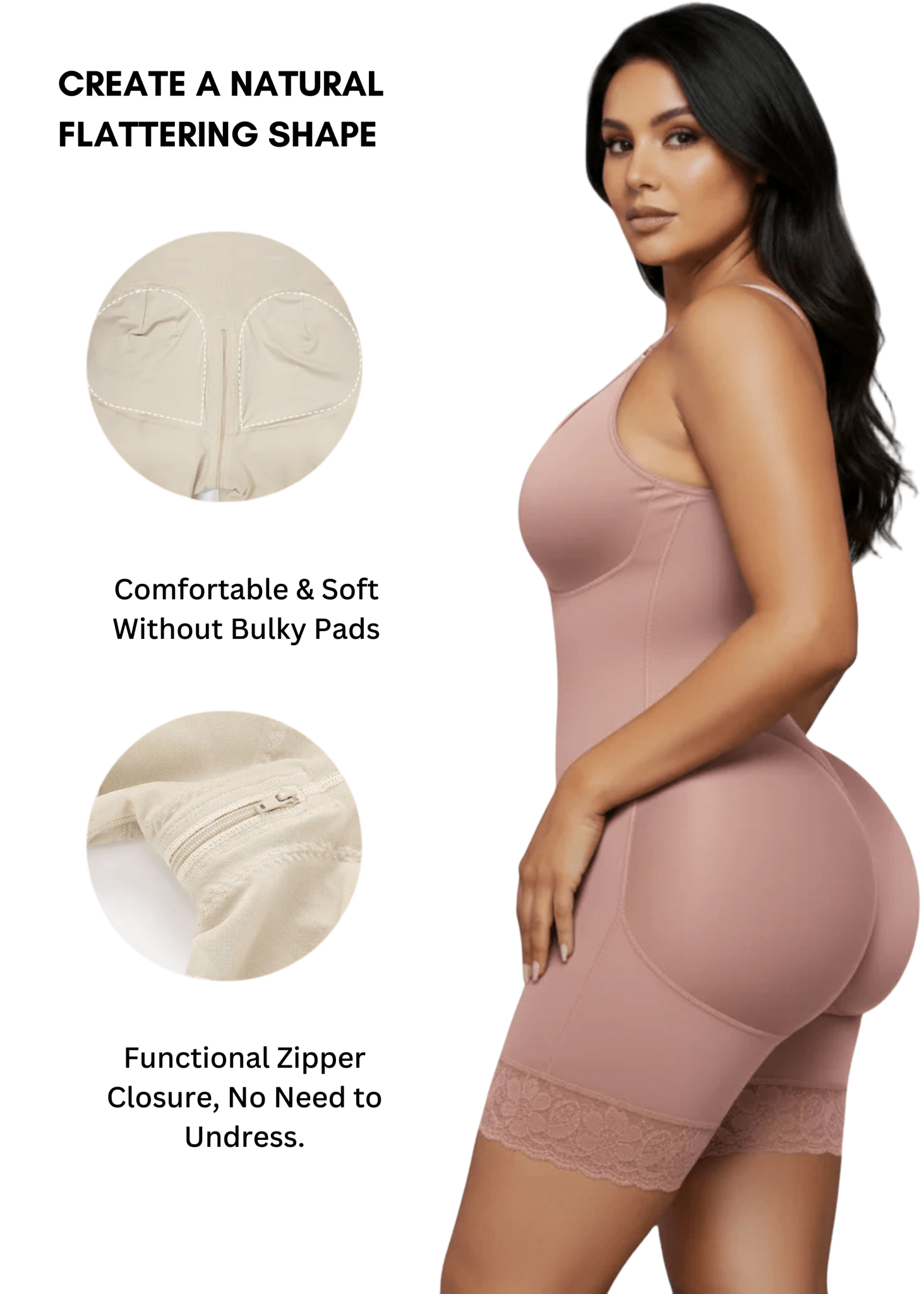 MYSHAPI™ Colombian faja full body shaper bodysuit – view 19