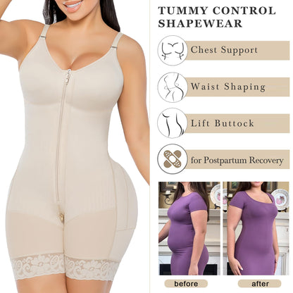 MYSHAPI™ Colombian faja full body shaper bodysuit – view 13