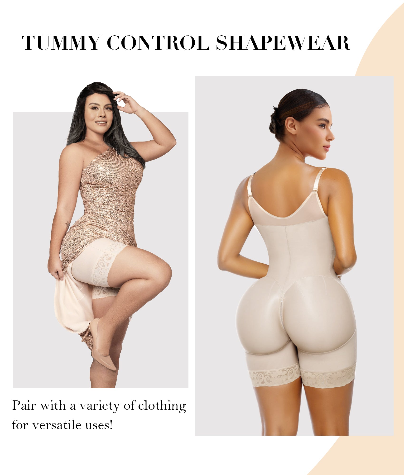 MYSHAPI™ Colombian faja full body shaper bodysuit – view 14