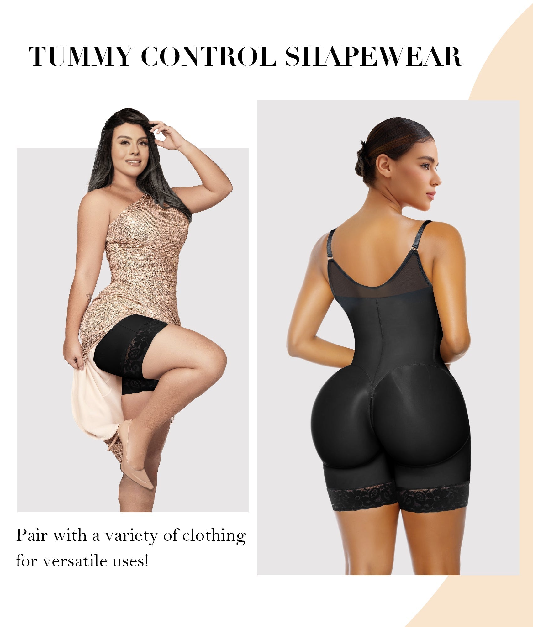 MYSHAPI™ Colombian faja full body shaper bodysuit – view 8