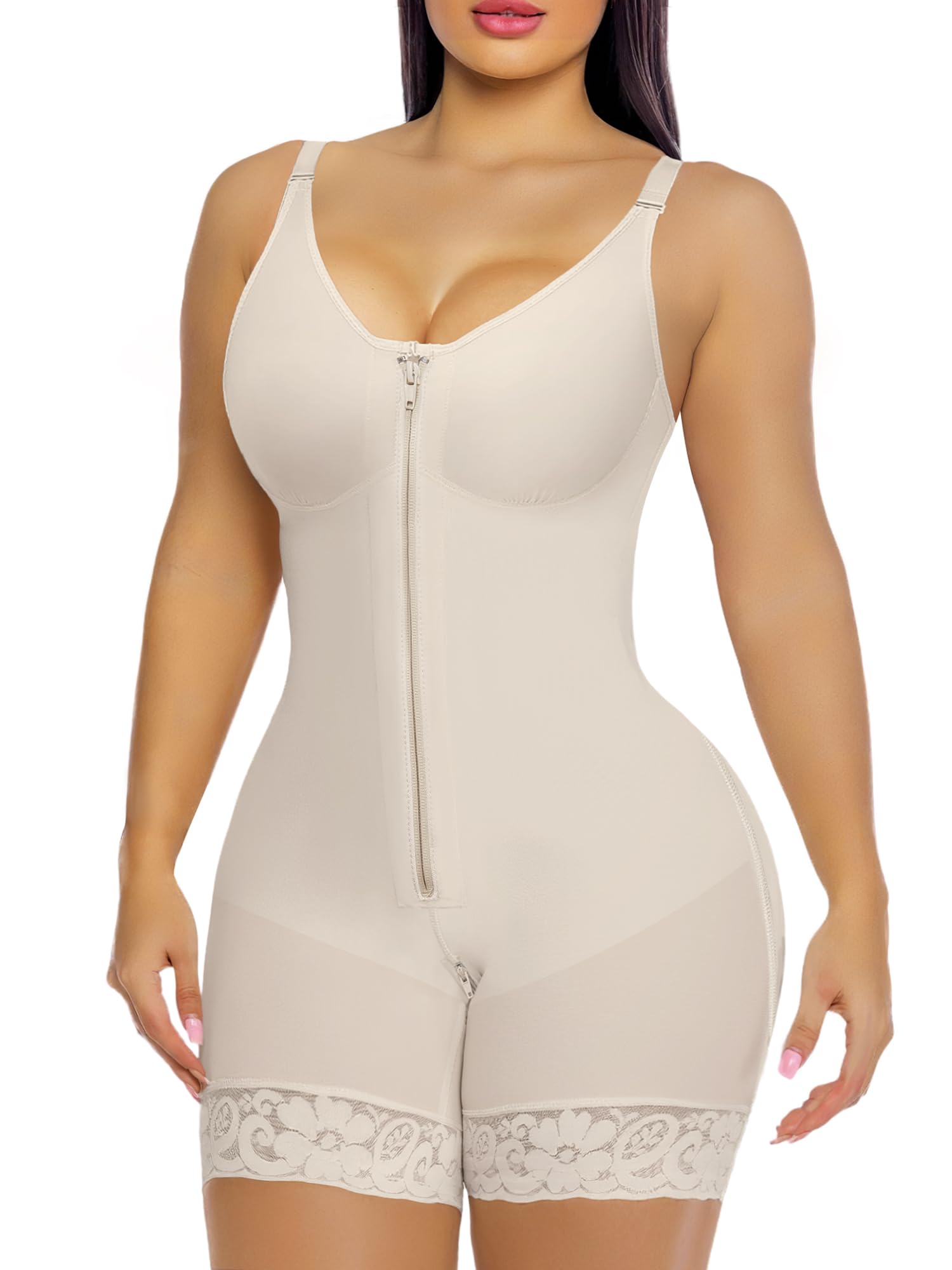 MYSHAPI™ Colombian faja full body shaper bodysuit – view 9