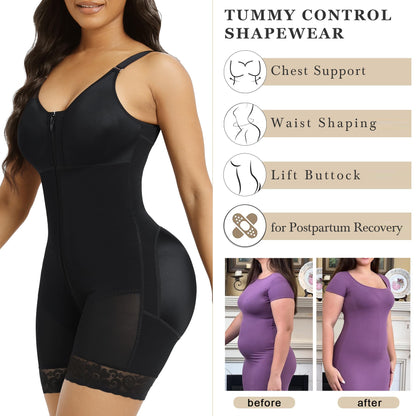 MYSHAPI™ Colombian faja full body shaper bodysuit – view 3