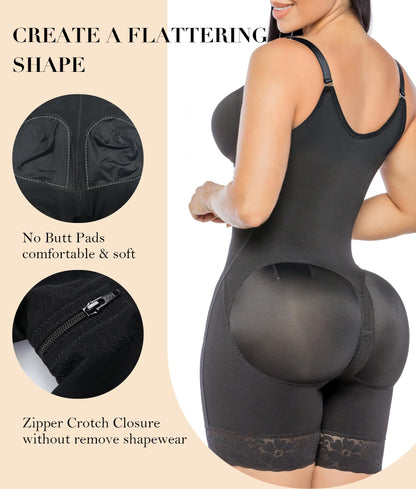 MYSHAPI™ Colombian faja full body shaper bodysuit – view 7